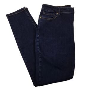 INC International Concepts Regular Fit Dark Wash Skinny Jeans Stretch Size 12